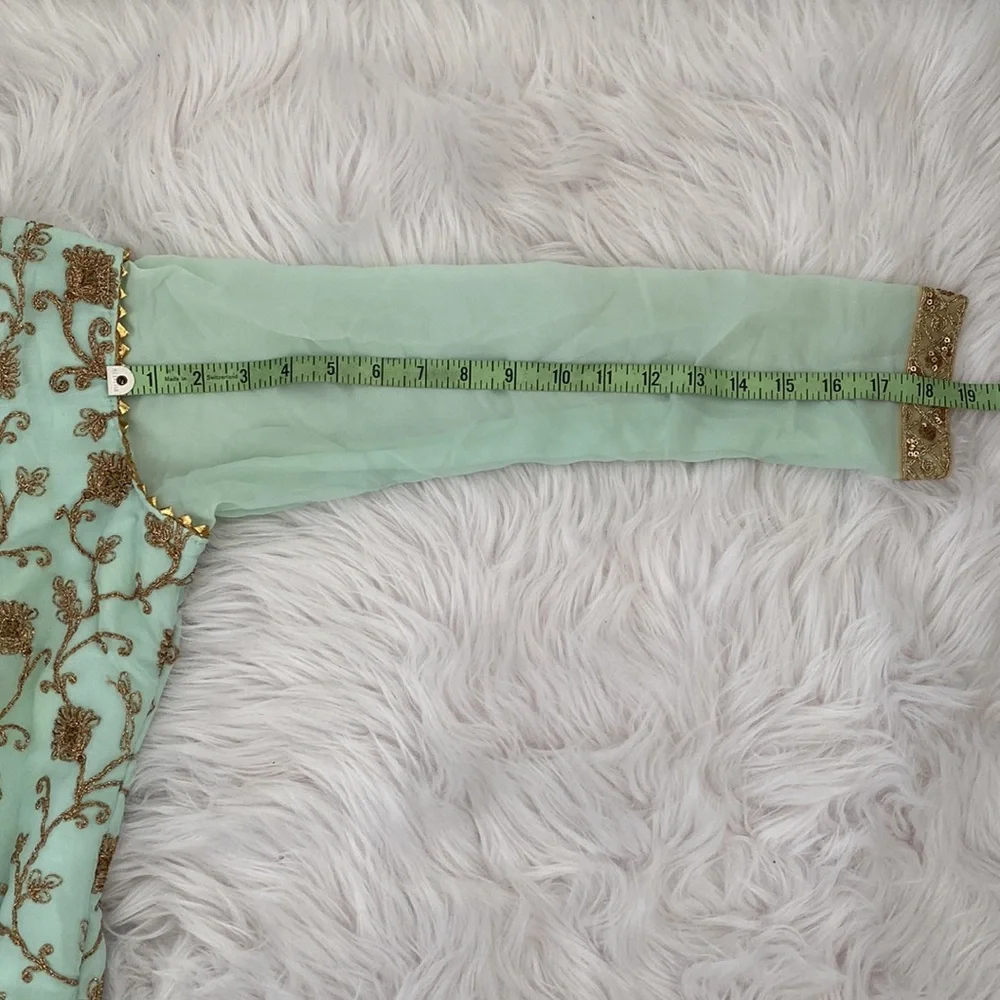 Mint Green Sharara - Picture 7 of 13
